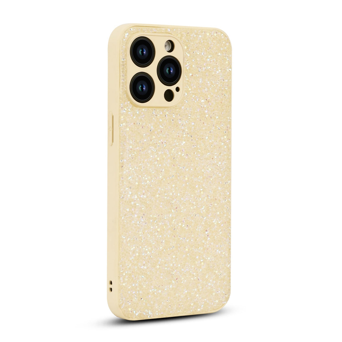 Apple iPhone 12 Pro Hoesje - Goud - Diamant Glitter Back Cover