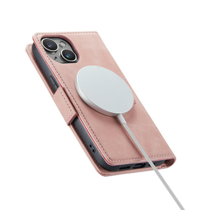 Apple iPhone 15 Plus Hoesje - Pale Pink - Portemonnee MagSafe Bookcase
