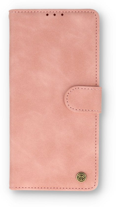 Apple iPhone SE (2022) Hoesje - Pale Pink - Luxe Portemonnee Bookcase