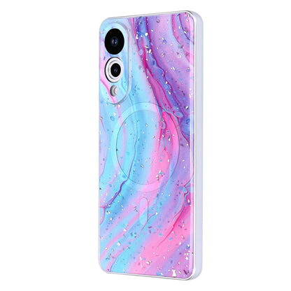 Samsung Galaxy S25 Edge Hülle - Unicorn - Marmor-Glitzer-MagSafe-Backcover