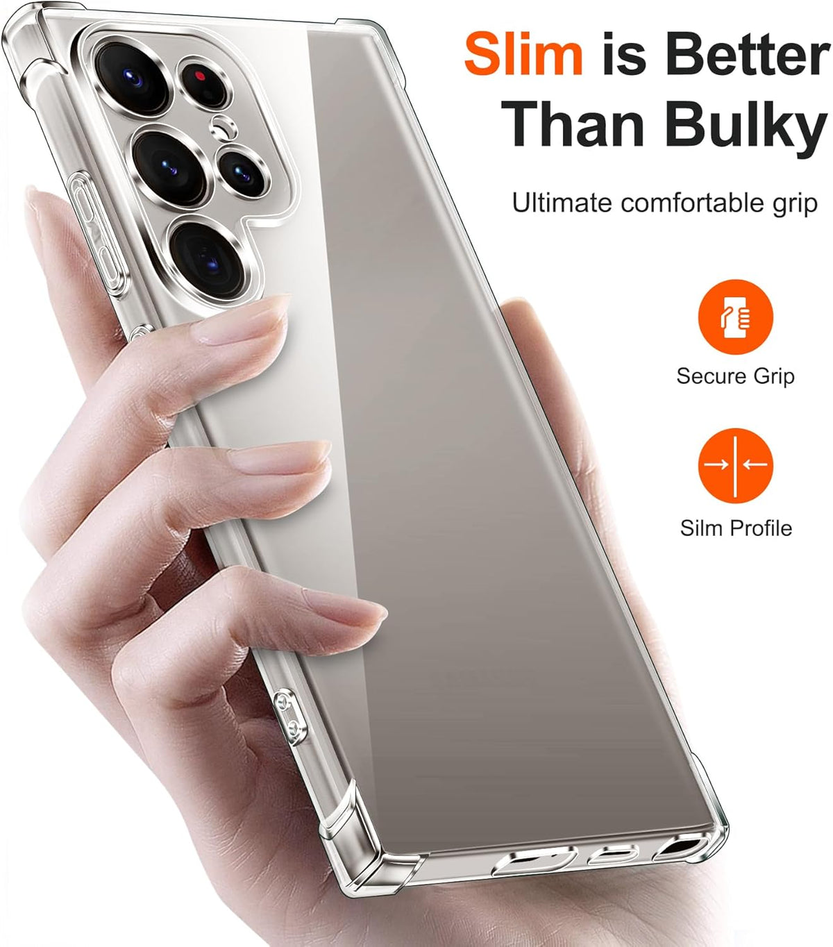 Samsung Galaxy S26 Ultra Hoesje - Transparant - Anti-Shock Back Cover