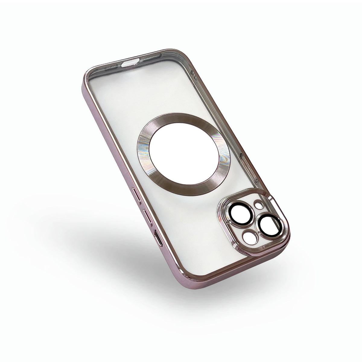 Apple iPhone 14 Plus Hoesje - Roze - Hybrid Siliconen MagSafe Back Cover