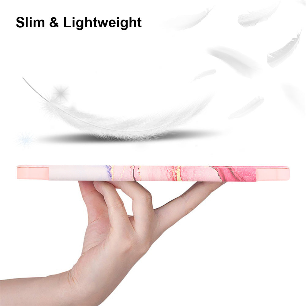 Housse pour tablette Apple iPad 7 10.2 (2019) Smart Cover - , Marbre Rose