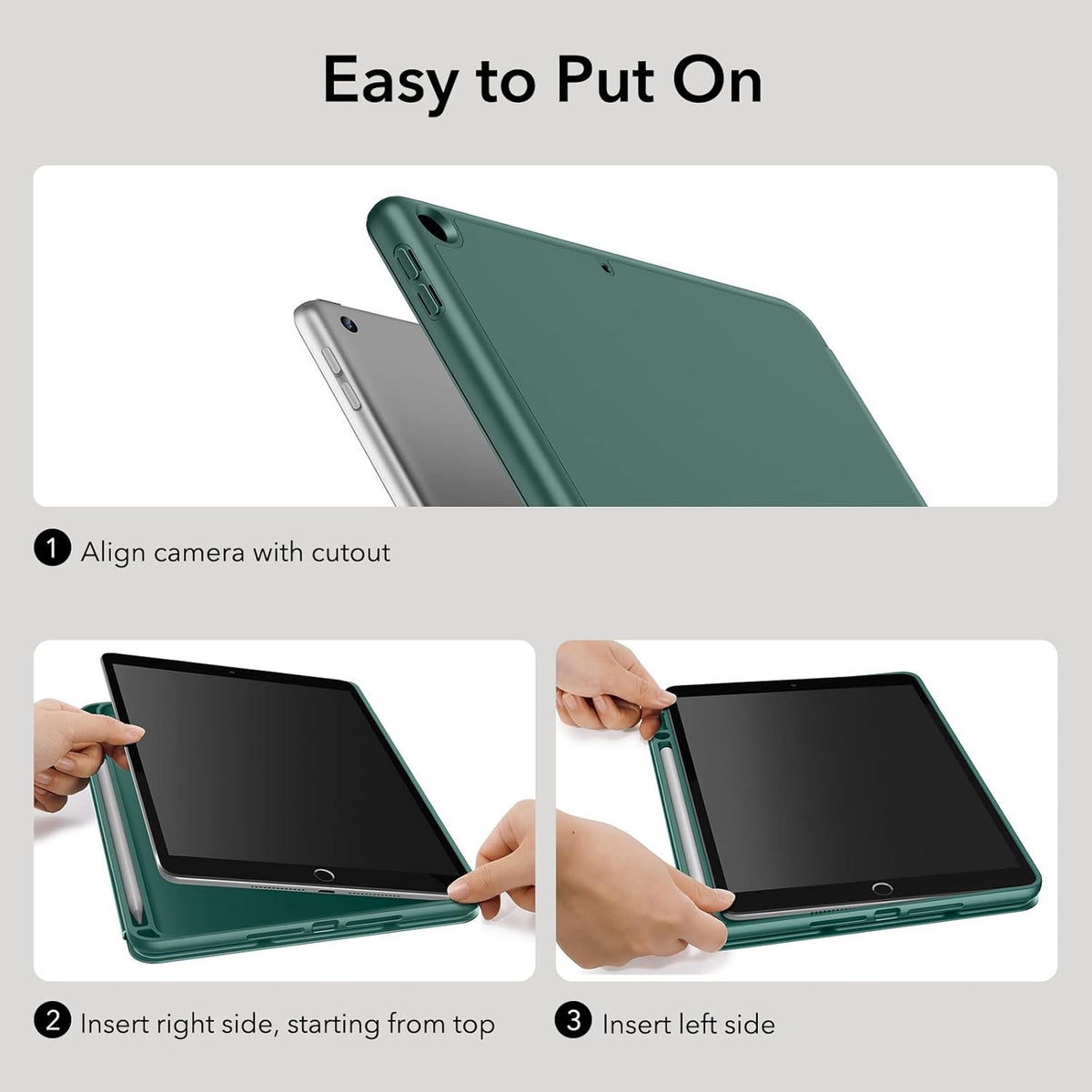 Apple iPad 8 10.2 (2020) Tablet Case - Green - Smart Cover