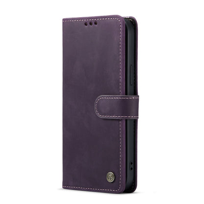 Apple iPhone 15 Plus Hoesje - Paars - Echt Leren Bookcase