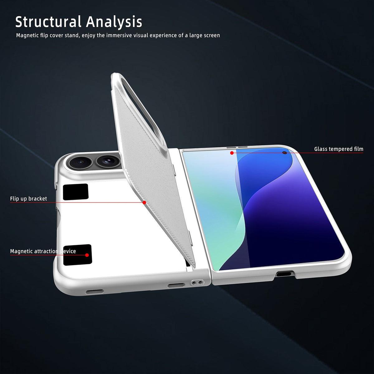 Apple iPhone Duo Hoesje - Zwart - Back Cover met Kickstand