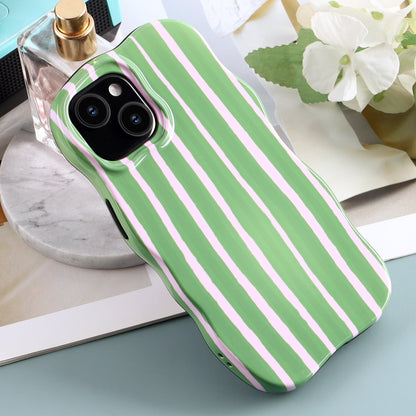 iPhone 11 Hoesje - Groen - Wave Case Back Cover