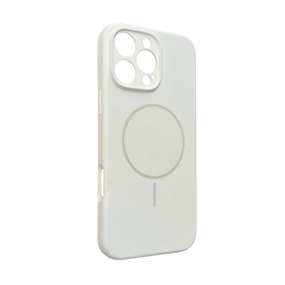 Apple iPhone 16 Pro Max Hoesje - Wit - Liquid Siliconen MagSafe Back Cover