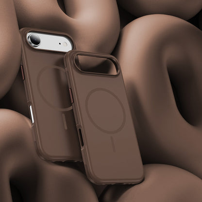 iPhone 17 Air Hoesje - Bruin - Soft Siliconen Magsafe Back Cover