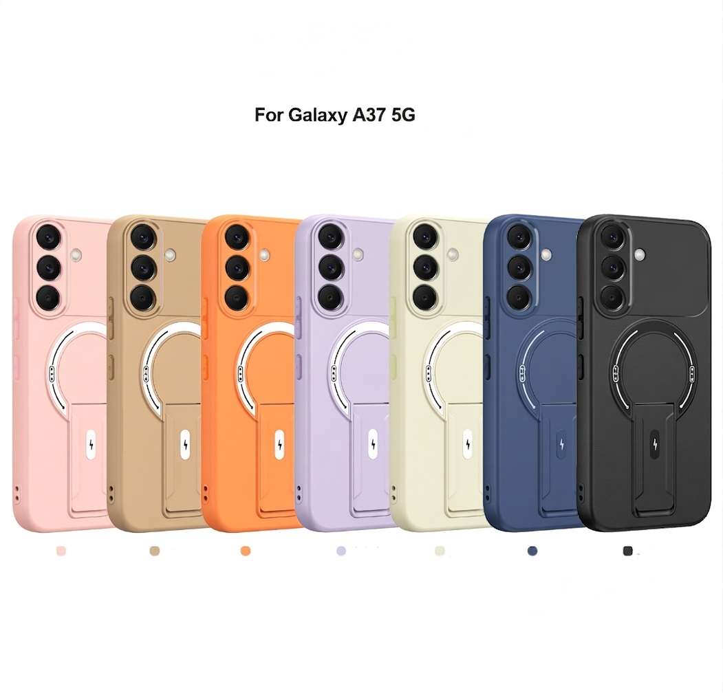 Samsung Galaxy A37 Hoesje - Bruin - Siliconen MagSafe Back Cover