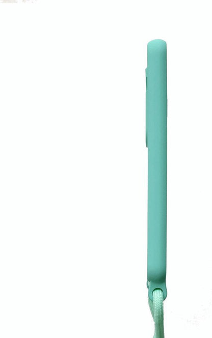 Samsung Galaxy S22 Case - Turquoise - Silicone Back Cover with Phone Strap