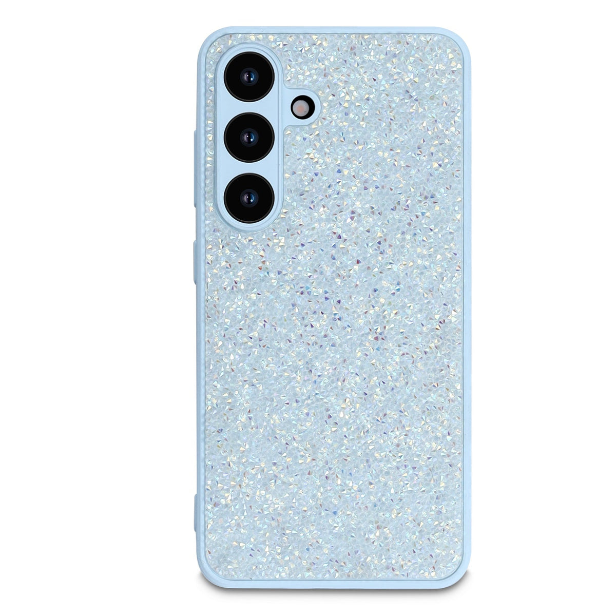 Samsung Galaxy A17 5G Hoesje - Blauw - Diamant Glitter Back Cover