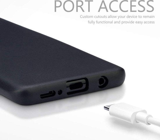 Samsung Galaxy S9+ Hoesje - Zwart - Siliconen Back Cover