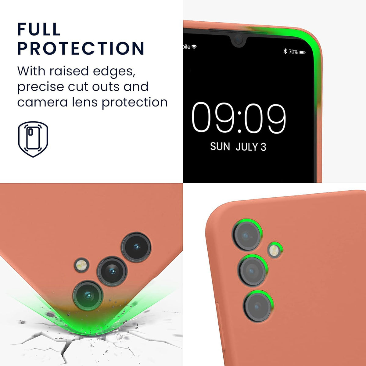 Samsung Galaxy A55 Hoesje - Licht Roze - Liquid Siliconen Back Cover