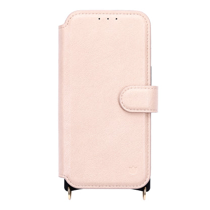 Apple iPhone 16 Hoesje - Roze - 'Amsterdam' Magnetische Wallet Case met Pasjeshouders en