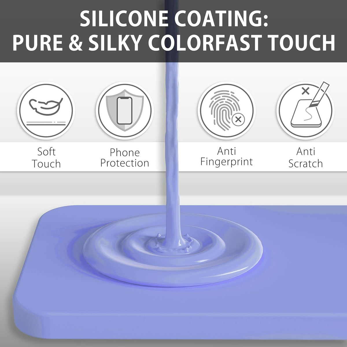Samsung Galaxy S26 FE Hoesje - Paars - Liquid Siliconen Camera Back Cover