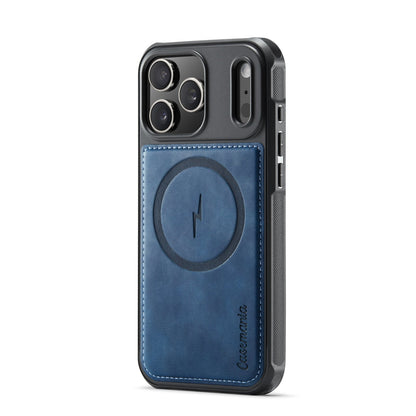 Apple iPhone 18 Pro Max Hoesje - Navy Blue - Kunstleer MagSafe Back Cover