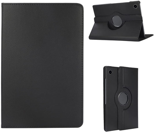 Samsung Galaxy Tab A9 Tablet Case - Black - Rotating Folio Case