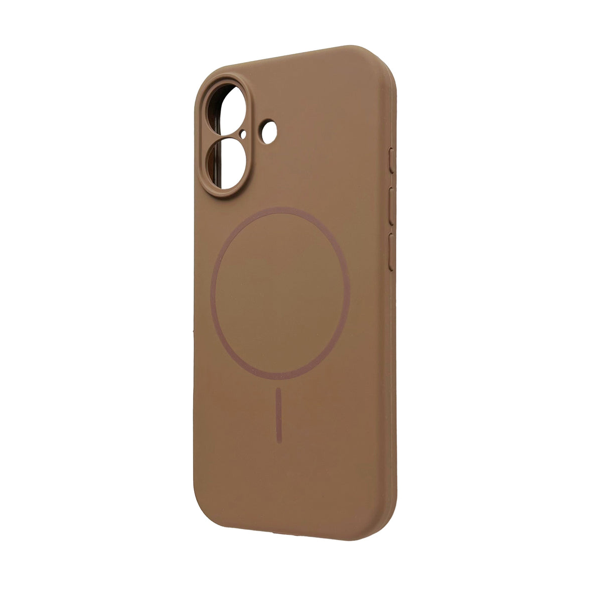 iPhone 17 Hoesje - Bruin - Liquid MagSafe Thin Ring Back Cover