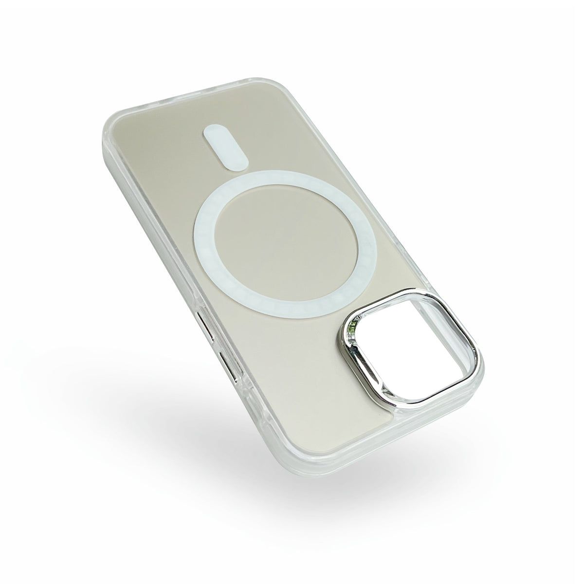 Apple iPhone Xs Case - Silver - Fusion Armor MagSafe Back Cover