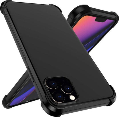 Apple iPhone 11 Pro Max Hoesje - Zwart - Hybride Anti-Shock Back Cover