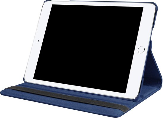 Apple iPad 7 10.2 (2019) Tablet Case - Dark Blue - Rotating Folio Case