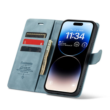 Apple iPhone 15 Pro Hoesje - Aqua Blue - 2 in 1 Bookcase