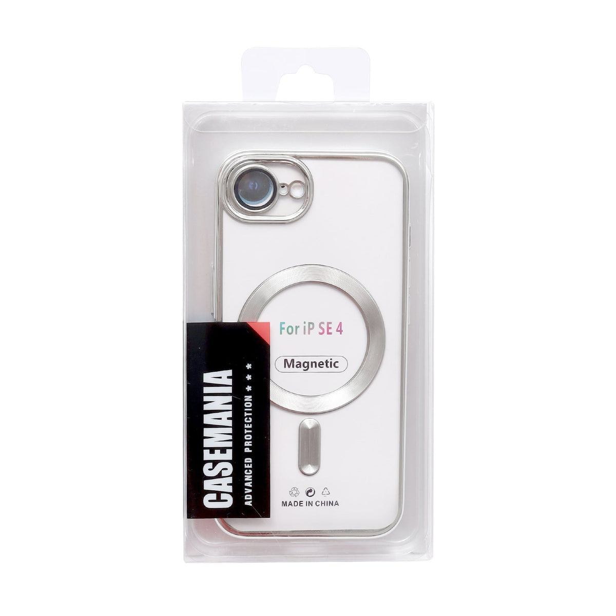 Apple iPhone 16e Hoesje - Zilver - Siliconen MagSafe Back Cover