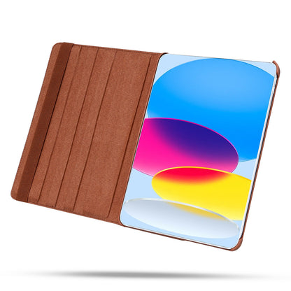 iPad A16 Tablethoes - Sienna Brown - Draaibare Bookcase