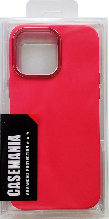 Apple iPhone 14 Pro Max Case - Red - Silicone Back Cover