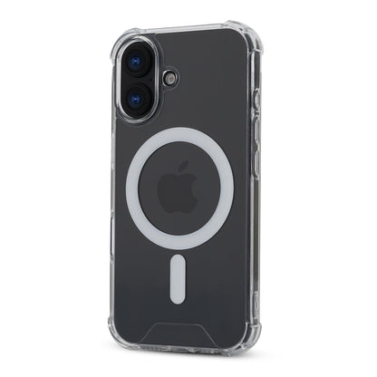 Apple iPhone 16 Hoesje - Transparant - Anti-Shock MagSafe Back Cover