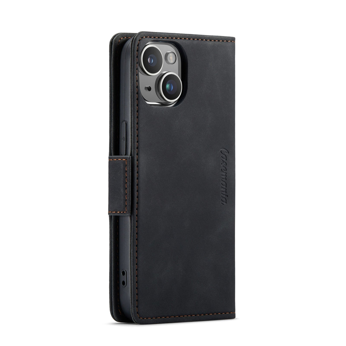 Apple iPhone 15 Plus Hülle - Charcoal Gray - Portemonnaie-MagSafe-Klapphülle mit Kartenfach