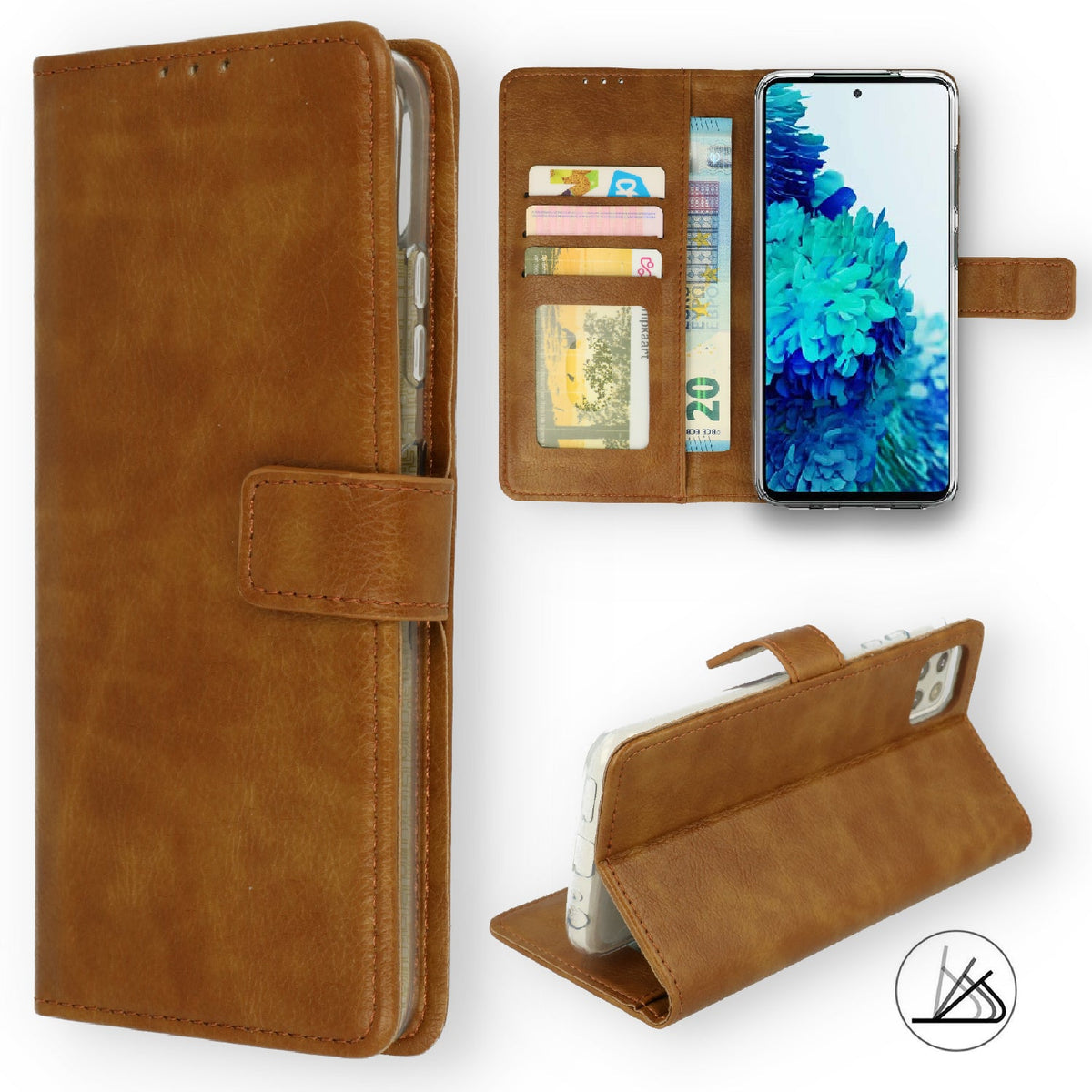 Motorola Moto G60 Hoesje - Bruin - Bookcase
