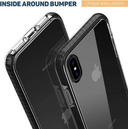 Apple iPhone Xs Max Hoesje - Zwart - Armor Anti-Shock Back Cover