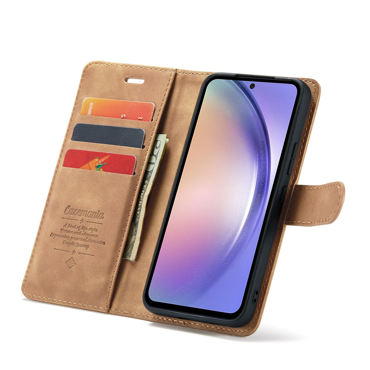 Samsung Galaxy A25 Hoesje - Sienna Brown - 2 in 1 Bookcase