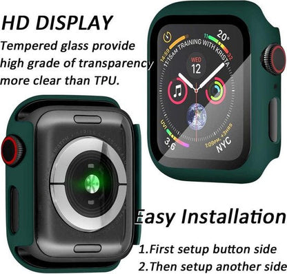 Apple Watch Series 5/4 (44 mm) / Series 3/2/1 (42 mm) Smartwatch Screenprotector - Tempered Glass - 1 Stuk