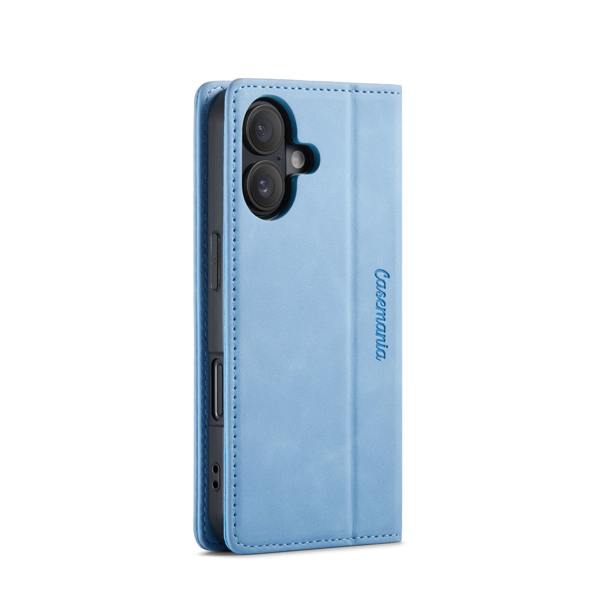iPhone 16 Hoesje - Sky Blue - Dunne Bookcase