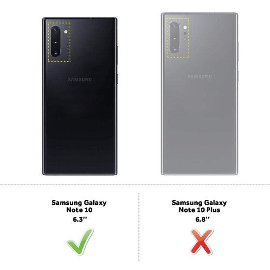 Samsung Galaxy Note 10 Hoesje - Siliconen Back Cover - Zwart Back Cover