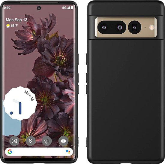 Google Pixel 7 Pro Case - Black - Silicone Back Cover