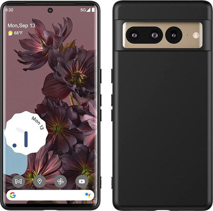 Google Pixel 7 Pro Case - Black - Silicone Back Cover