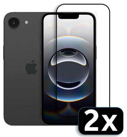 Apple iPhone 16e / 14 / 13 Pro / 13 Screen Protector - Full Cover - 2 Pieces