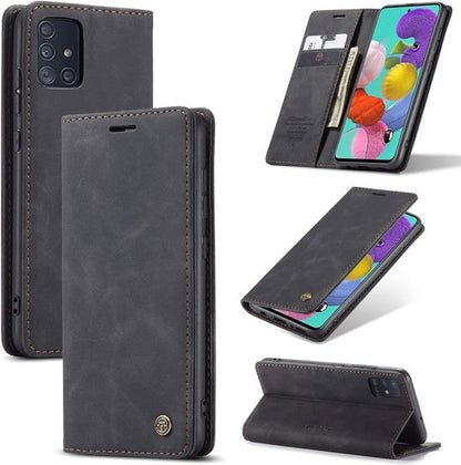 Samsung Galaxy A51 Hoesje - Charcoal Gray - Dunne Bookcase