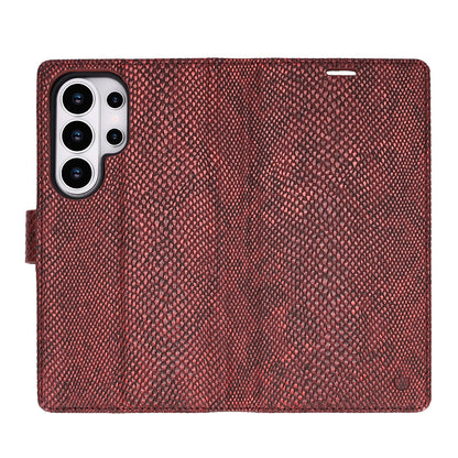 Étui pour Samsung Galaxy S26 Ultra - Bordeaux - Étui portefeuille 2 en 1 MagSafe