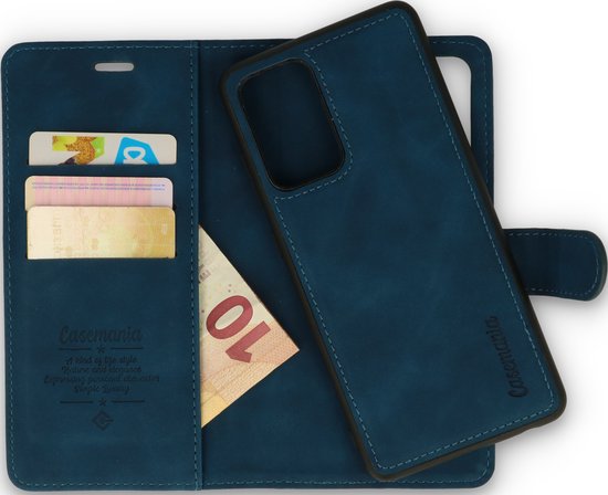 Oppo A96 Hoesje - Navy Blue - 2 in 1 Bookcase