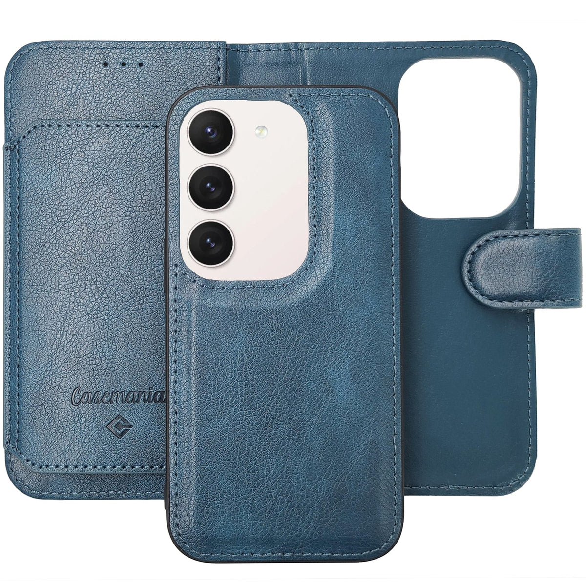 Samsung Galaxy A55 5G Hoesje - Blauw - 2 in 1 Bookcase met 10 Kaart Vakken