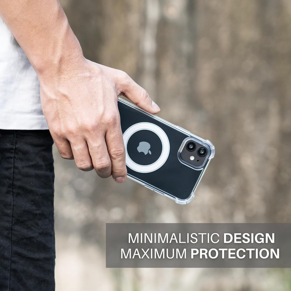 iPhone 11 Hoesje - Transparant - Anti-Shock MagSafe Back Cover