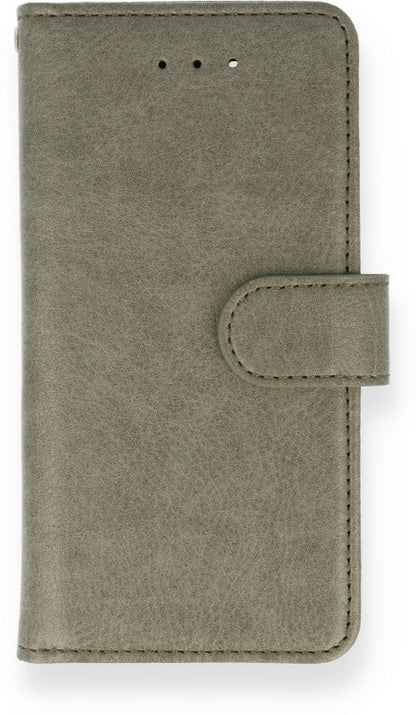 Apple iPhone SE (2020) Hoesje - Grijs - Luxe Bookcase