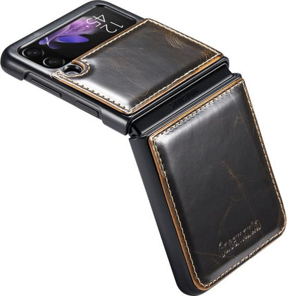 Samsung Galaxy Z Flip 3 5G Hoesje - Cognac Brown - Bookcase