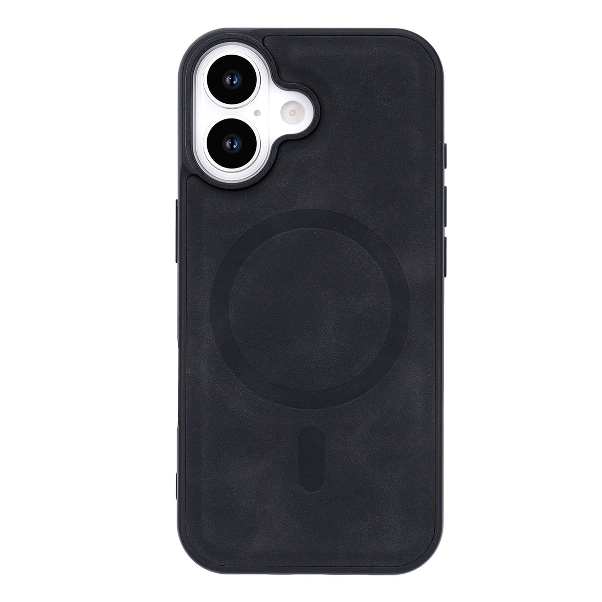 Apple iPhone 17 Hoesje - Charcoal Gray - MagSafe Back Cover met Uitschuifbare Pasjeshouder
