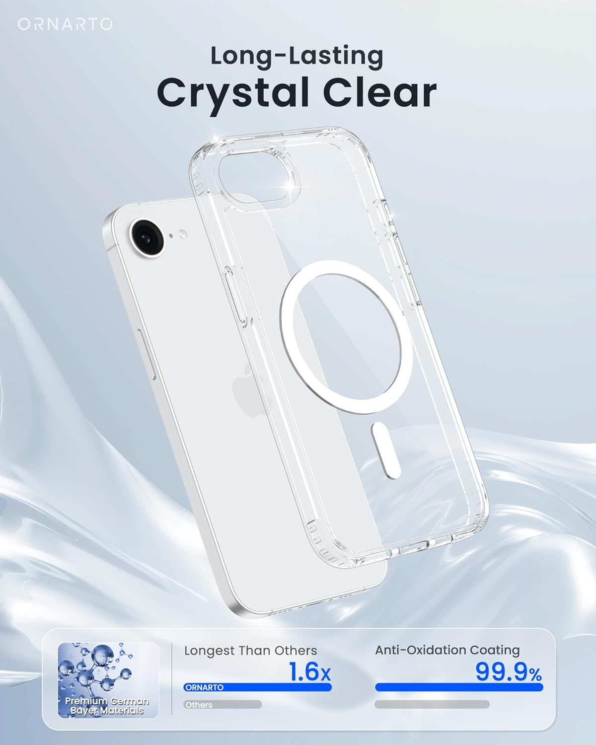 iPhone 17e Hoesje - Transparant - Anti-Shock MagSafe Back Cover